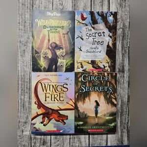 4 Youth Fantasy Adventure Novels Tween Good Condition